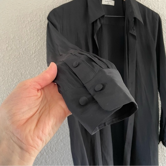 Babaton Toned Black Button Up Blouse - Picture 14 of 16